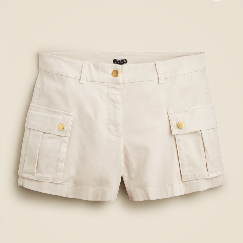 J. Crew Women's 4" Chino Cream Shorts